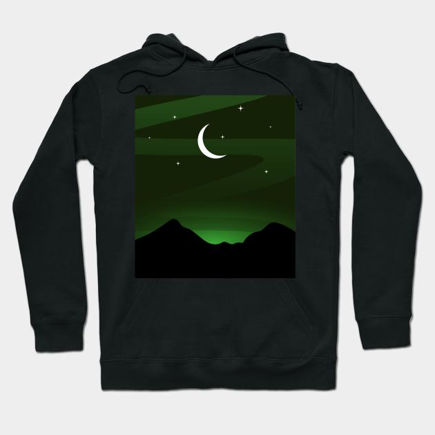 Green Mountains and Sky Hoodie by HWDesign28
